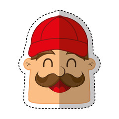 mechanic avatar character icon vector illustration design