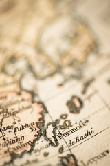 アンティークの古地図　台湾
