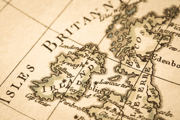アンティークの古地図　イギリス