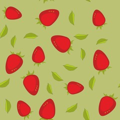 Berry cartoon seamless texture 651