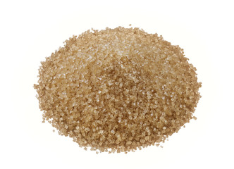 Brown sugar isolated on white background