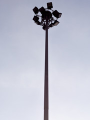 Street lamp post isolated