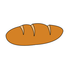 bread loaf icon image vector illustration design 