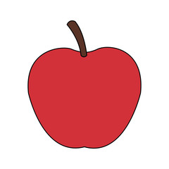 apple fruit icon image vector illustration design 