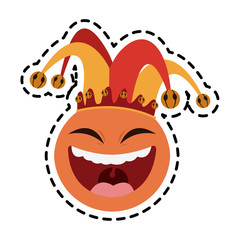 clown cartoon icon image vector illustration design 