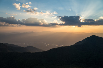 Sunset landscape,Thailand