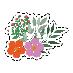 delicate flower bouquet icon image vector illustration design 