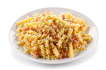 Pasta with ham