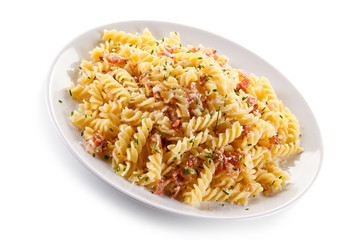 Pasta with ham