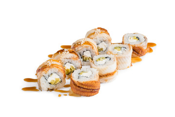 sushi isolated on the white