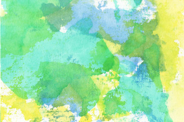 Obraz na płótnie Canvas Abstract colorful hand draw watercolor background.