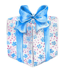watercolor gift box - 142774739
