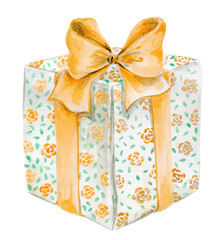 watercolor gift box - 142774788