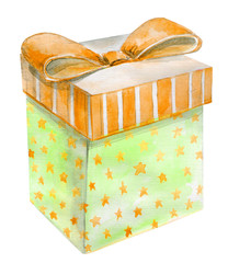 watercolor gift box - 142774793