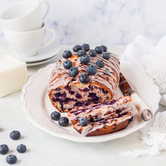 Blueberry and Oat Loaf Cake
