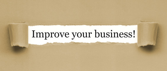 Improve your business! / papier
