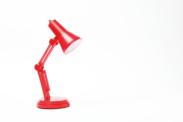 Red table lamp