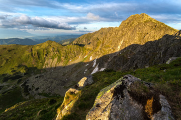 Landscape view on the Slovak mountain Nizke Tatry