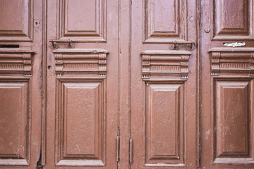 old brown doors