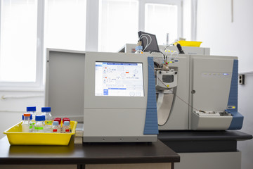 Microbiology modern equipment laboratory