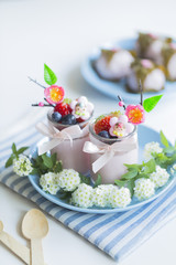 雛祭りのさくらババロア