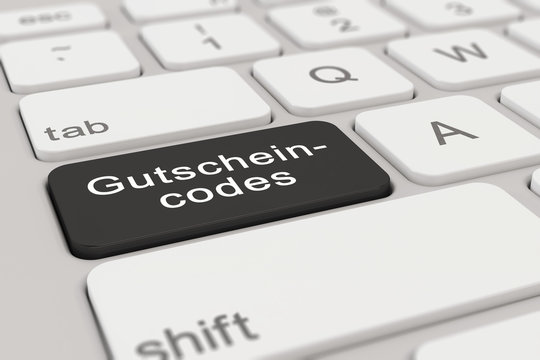 Tastatur - Gutscheincodes - schwarz