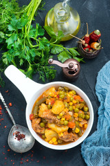 fried vegetables