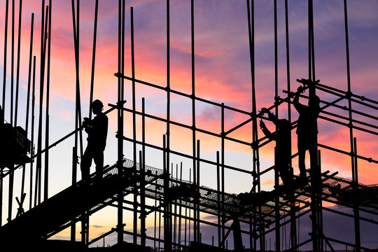 construction worker on construction site