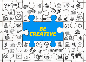 Be Creative / Puzzle mit Symbole