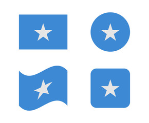 set 4 flags of somalia