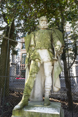 The statue of Guillaume le Taciturne in Place du Petite du Sablon in Brussels