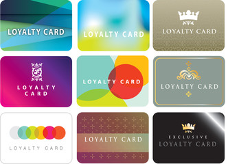 Range of ideas for store loyalty cards