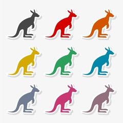 Kangaroo icon - Illustration