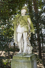 Obraz premium the statue of Henri de Brederode in Place du Petite du Sablon in Brussels