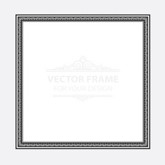 Vintage vector set retro frame, cards. Floral royal engraving design labels advertising place for text. Flourishes Line calligraphic background.