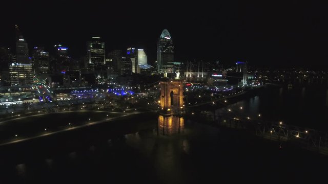 Aerial Ohio Cincinnati September 2016 4K