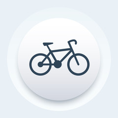 bicycle icon, bike vector pictogram