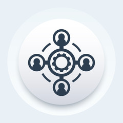 outsource vector icon