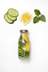  drink with cucumber, lemon