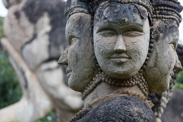 Fototapeta na wymiar Wat Xieng Khuan Buddha park. Vientiane, Laos..