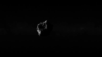 4K Animation of Big Asteroid in Space. Elements of this animation furnished by NASA - Powered by Adobe