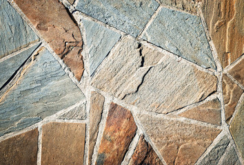 old stone mosaic tiles