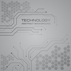 Printed circuit board technology abstract vector background