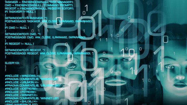 Computer digital secure cyber crime, trojan virus cyber attack