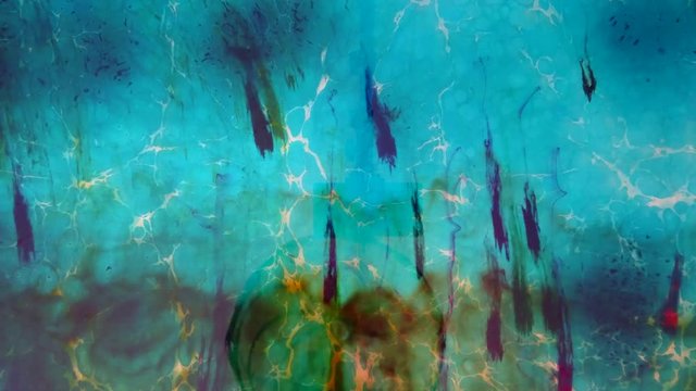 turkish ebru art , water marbling