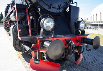 Details of Polish steam locomotive.