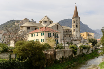 Fototapeta na wymiar San Biagio church, Finalborgo, Italy