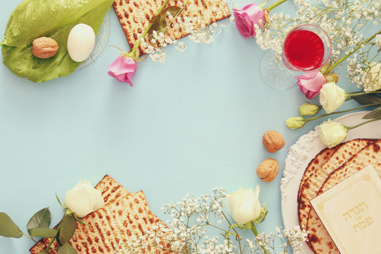 Pesah celebration concept (jewish Passover holiday).