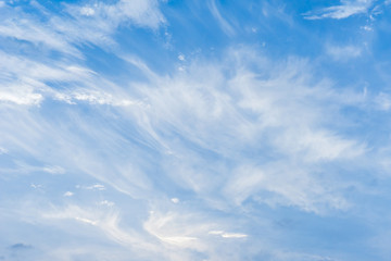 Silk Clouds Windy Blue Sky Background