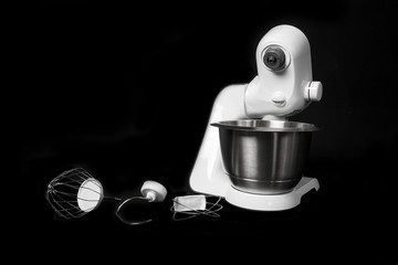 Kitchen robot with  kneading equipment  closeup